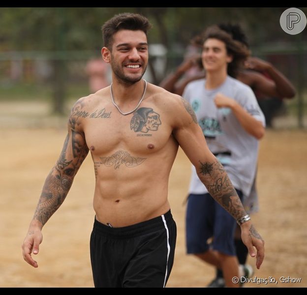 Após tatuagem nao praticar esporte Lucas Lucco Nao Tera Que Disfarcar Tatuagens Em Malhacao Vao Ajustar Texto Purepeople