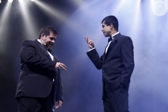 Leandro Hassum e Marcius Melhem também trabalharam juntos no teatro no espetáculo 'Nós na fita'