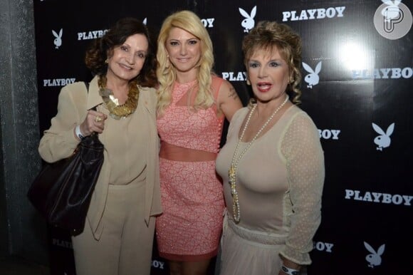 Rosamaria Murtinho e Íris Bruzzi prestigiam o lançamento da 'Playboy' de Antonia Fontenelle