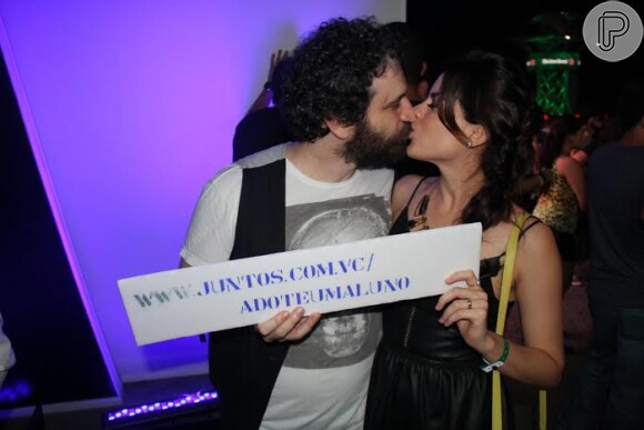 Caco Ciocler e Luisa Micheletti um dos casais beijoqueiros no Rock in Rio