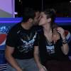 O quinto dia de festival teve muito beijo na boca! Bárbara Borges e o marido, Pedro Delfino, beijaram muito no Rock in Rio