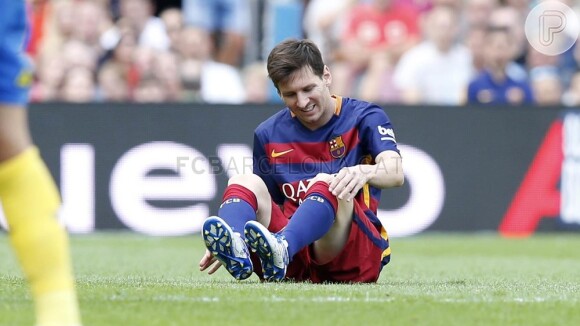 Lionel Messi sofreu lesão no joelho durante vitória do Barcelona