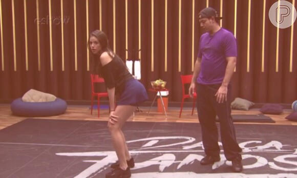 Agatha Moreira nos ensaios para a apresentação de funk no 'Dança dos Famosos'