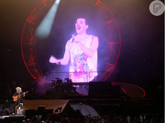 Um dos momentos mais emocionantes do Rock in Rio 2015, 'Love of My Life' com Freddie Mercury no telão