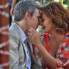 Tomás (Dalton Vigh) beija Paulucha (Fabiula Nascimento), na novela 'I Love Paraisópolis'