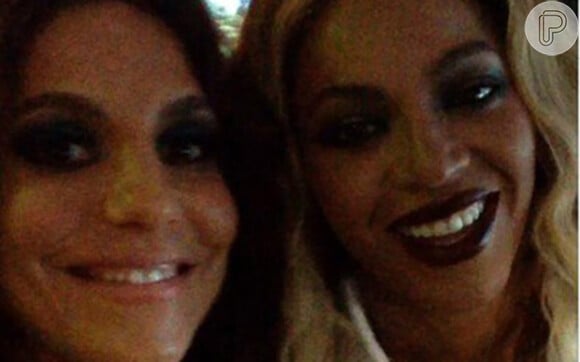 Ivete Sangalo garantiu a selfie dela com a Beyoncé!