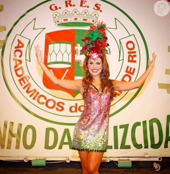 Paloma Bernardi será Rainha de Bateria pela primeira vez. Ela vai defender a Acadêmicos do Grande Rio