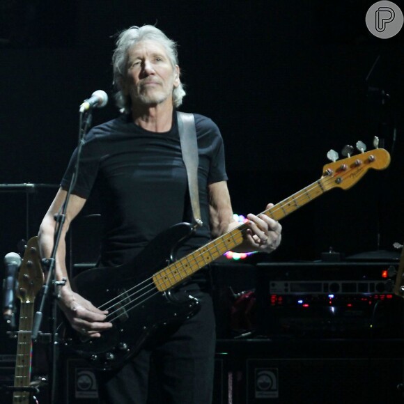 Roger Waters participa do show em apoio às vítimas do furacão Sandy, em 12 de dezembro de 2012, em Nova York