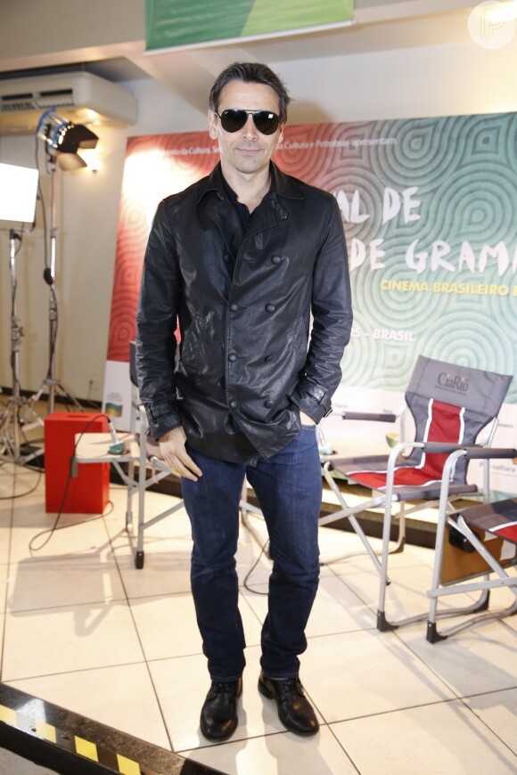 O ator Murilo Rosa foi prestigiar o Festival de Gramado
