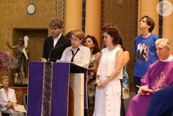 Fernanda Montenegro discursou na missa de 7º dia de Marília Pêra
