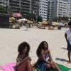 Cris Vianna grava clipe na praia de Copacabana na tarde desta terça-feira, 15 de dezembro de 2015