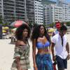 Cris Vianna grava clipe na praia de Copacabana na tarde desta terça-feira, 15 de dezembro de 2015