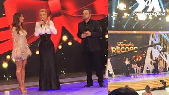 Xuxa evita Gugu em gravação de especial de Natal da Record