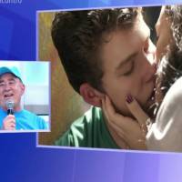 Renato Aragão evitou ver cena de beijo da filha Lívian na TV: 'Fui fazer xixi'