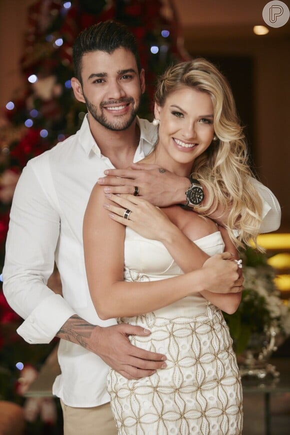 Gusttavo Lima e Andressa Suita se casaram em Goiás nesta terça-feira, 15 de dezembro de 2015