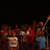 Ivete Sangalo chora e se emociona na noite desta quinta-feira, 17 de dezembro de 2015, no ensaio de show beneficiente ao cantar com coral infantil no estádio Arena Fonte Nova