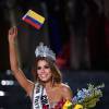 Ariadna Gutiérrez chegou a desfilar após ser coroada Miss Universo 2015, na noite deste domingo, 20 de dezembro de 2015