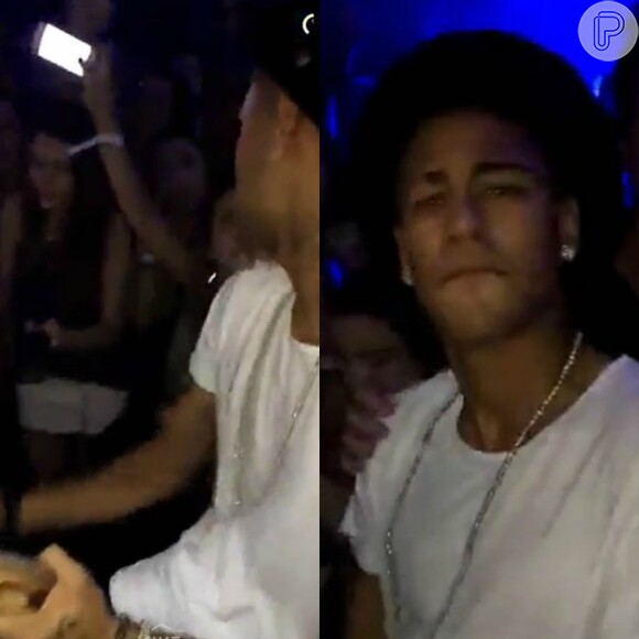 Neymar tocou pandeiro na festa de aniversário do surfista Gabriel Medina