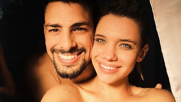 Cauã Reymond posta foto com Bruna Linzmeyer e atriz diz: 'Alegria te encontrar'