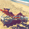 Fernanda Souza postou a foto deitada de biquíni em espreguiçadeira em setembro de 2015