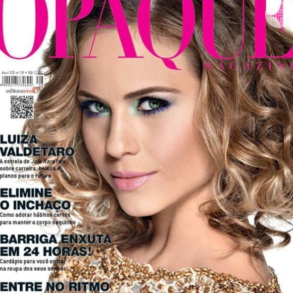A atriz na capa na Revista Opaque do mês de setembro