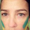 Luana Piovani postou foto no Facebook com o rosto pintado de verde e amarelo para comemorar o Dia da Independência do Brasil, neste sábado, 7 de setembro de 2013
