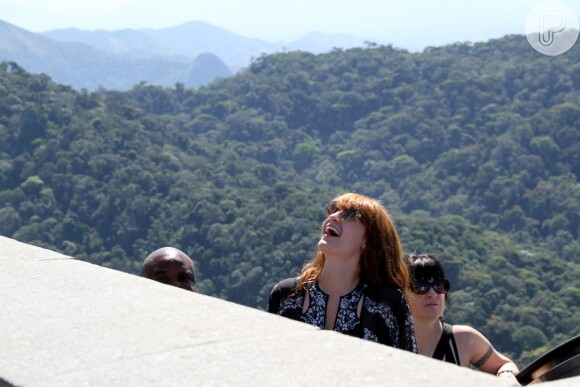Florence Welch estava muito feliz com a visita ao monumento