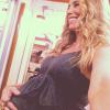 Amarilys (Danielle Winits) aparece com barrigão de grávida em gravação de 'Amor à Vida'