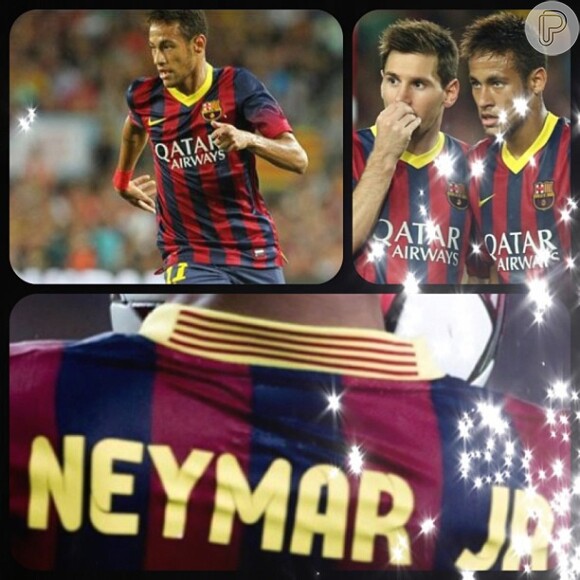 Neymar posta foto do jogo do Barcelona contra o Real Sociedad de Futbol, nesta terça-feira (24)
