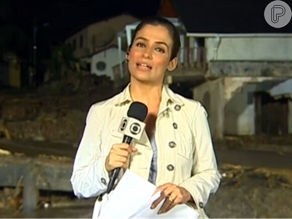 Renata Vasconcellos em reportagens realizadas fora do estúdio