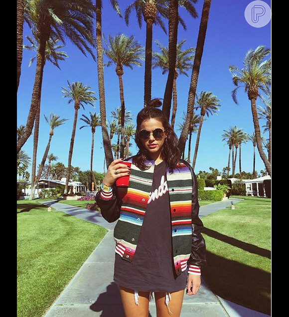Bruna Marquezine publicou em seu Instagram fotos do evento Coachella, nesta segunda-feira, 25 de abril de 2016