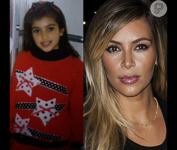 Kim Kardashian quando ainda era apenas uma criancinha - especial Dia das Crianças, 12 de outubro de 2013