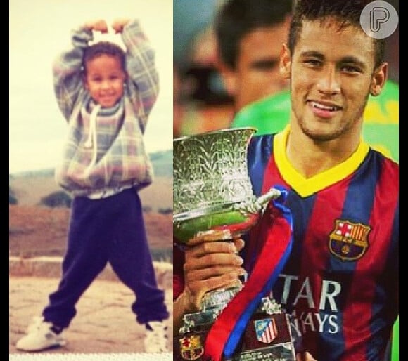 Neymar pequenininho, antes de saber que seria uma estrela do futebol mundial - especial Dia das Crianças, 12 de outubro de 2013