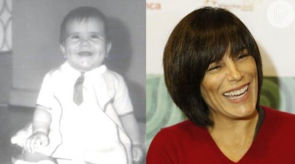 A atriz Gloria Pires sempre foi sorridente - especial Dia das Crianças, 12 de outubro de 2013