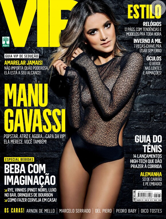 Manu Gavassi reclama do uso exagerado do Photoshop na capa da revista "Vip" de maio de 2016