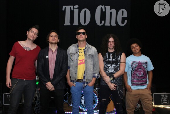 A banda Tio Che se apresentou no Espaço Parlapatões, na cidade de São Paulo