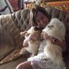 Zilu postou fotos com seus cachorros quando teve alta do hospital
