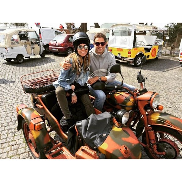 Giovanna Antonelli e Leonardo Nogueira em viagem a Portugal