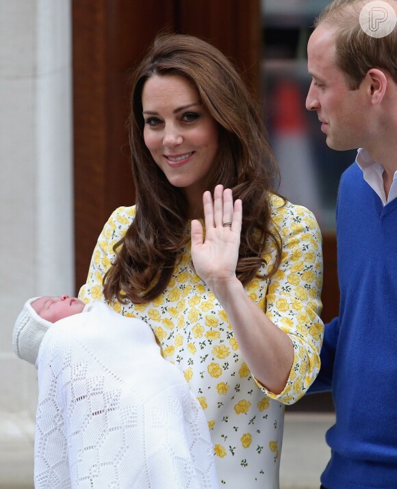 Princesa Charlotte, filha do Príncipe William e de Kate Middleton, nasceu no dia 2 de maio de 2015