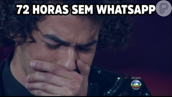 Campeão da segunda temporada do 'The Voice Brasil', Sam Alves compartilhou um meme para brincar com o bloqueio do WhatsApp: 'Como lidar?', escreveu no Twitter