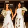 A cantora Daniela Mercury e a jornalista Malu Verçosa se casaram em 12 de outubro de 2013, na mansão da cantora em Salvador, na Bahia