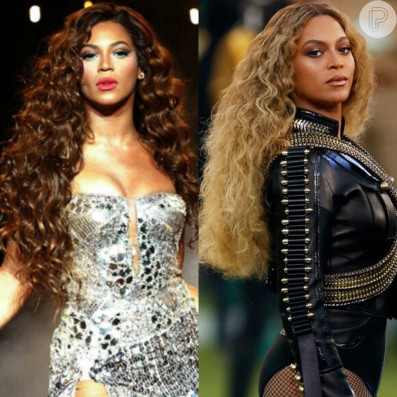 Beyoncé vive trocando de tamanho, tipo e, claro, cor de cabelo. A rainha do pop mostra que é linda tanto morena quanto loira