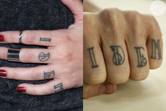 Cleo Pires e Romulo Neto chegaram a fazer uma tatuagem com a palavra 'idem' para representar a união. 'Muito significado para nós', chegou a dizer a atriz na época