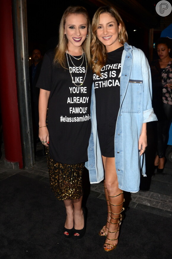 Claudia Leitte prestigia inauguração da Maison Lethicia, da estilista Lethicia Bronstein, em São Paulo, nesta quinta-feira, 5 de maio de 2016