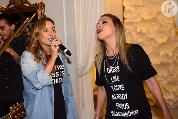 Claudia Leitte canta na inauguração da Maison Lethicia, da estilista Lethicia Bronstein, em São Paulo, nesta quinta-feira, 5 de maio de 2016