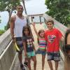 Joana Prado e Vitor Belfort são pais de Davi, de 13 anos, Vitória, de 9, e Kyara, de 7