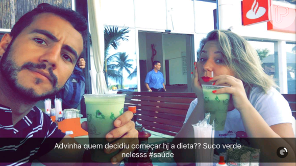 Cacau e Matheus, do 'BBB16', apelidaram a dieta de 'Projeto Cacau Sem Chocolate', em uma brincadeira com o apelido da youtuber