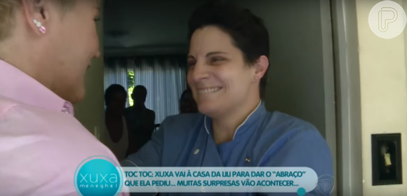 Xuxa fez uma visita surpresa para a chef de cozinha Lilian Sanjuan Pescuma, de 37 anos, no 'Programa Xuxa Meneghel', exibida no final de abril