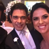 Namorada de Zezé Di Camargo, Graciele Lacerda foi uma das madrinhas do casamento e posou ao lado de Welington Camargo, irmão do cantor