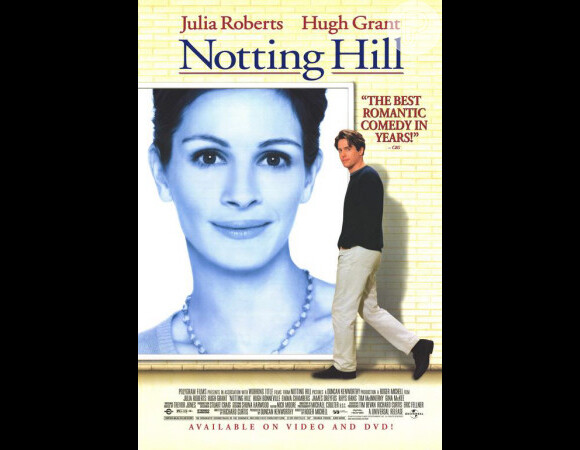 Em 'Um Lugar Chamado Nothing Hill', Julia Robert interpeta Anna Scott. No filme, Anna diz que recebeu 15 milhões de dólares pelo seu último papel no cinema, exata quantia recebida pela atriz para estrelar a trama